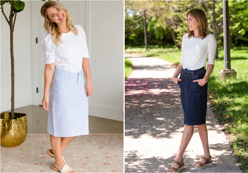 Modest Midi skirts