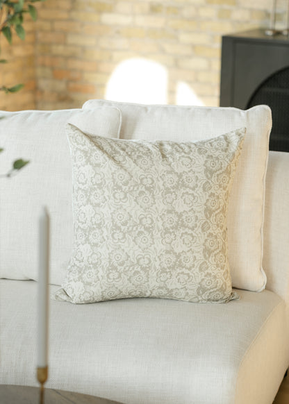 Flora Print Throw Pillowcase