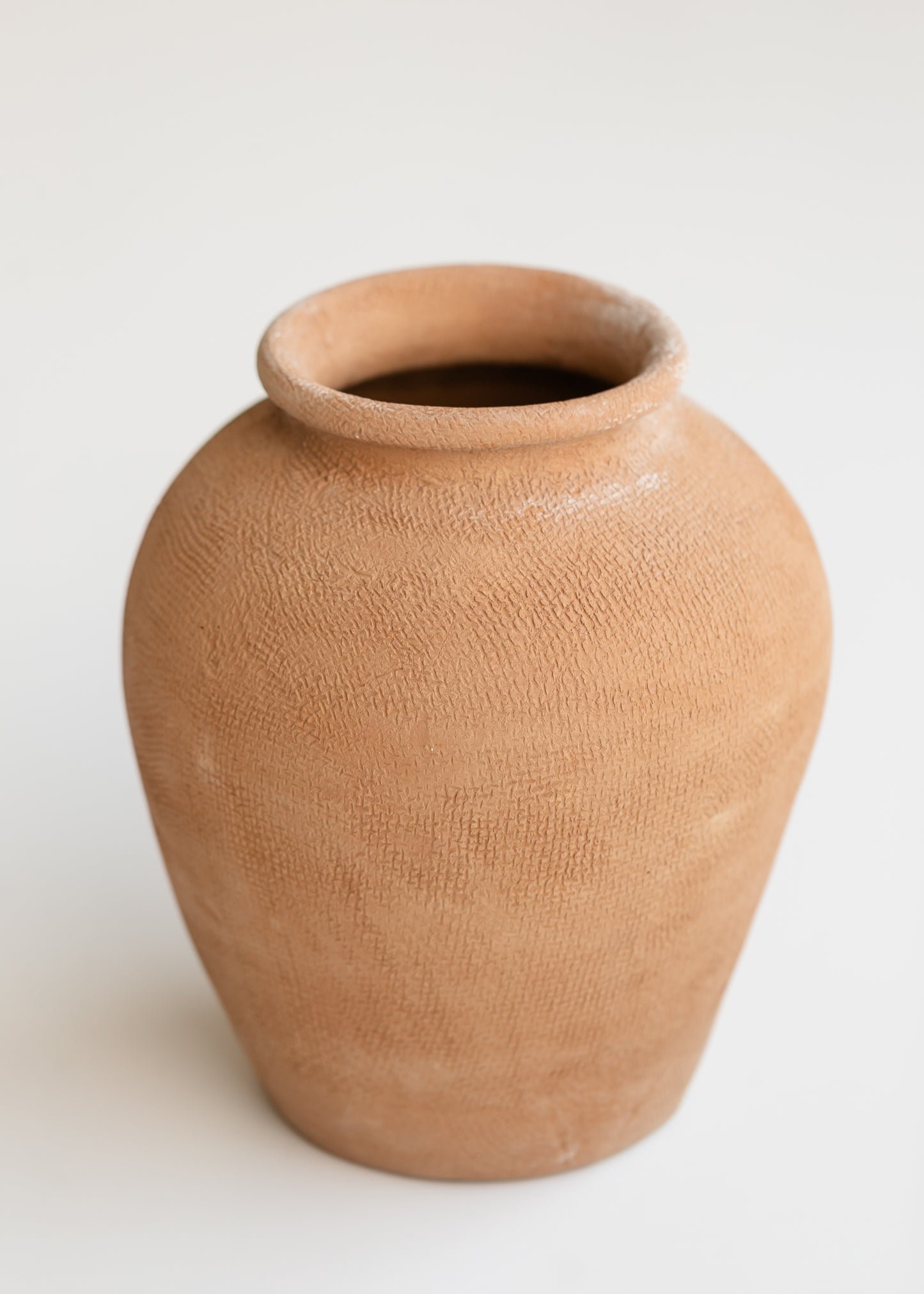 Natural Terracotta Wide Top Vase