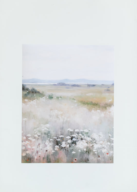 Spring Landscape Art Print 11x4