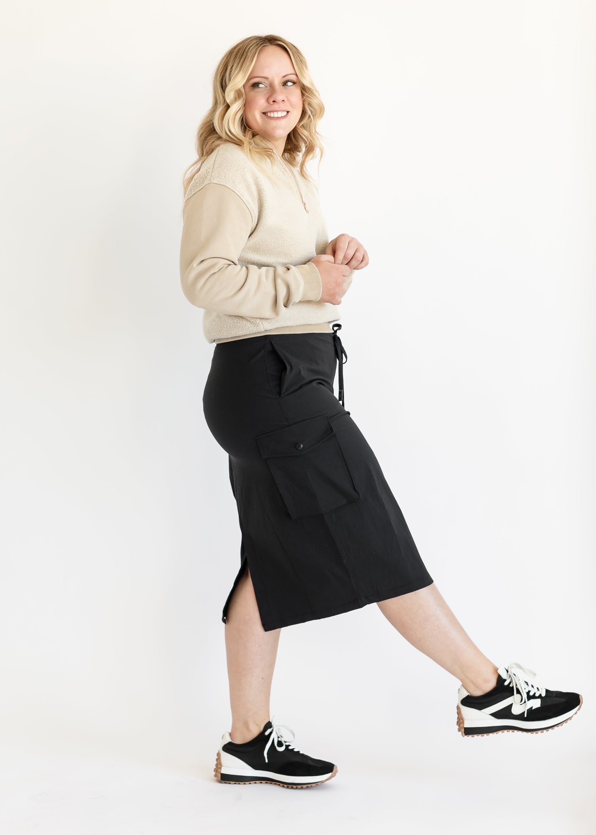 Adjustable Cargo Midi Skirt FF Skirts