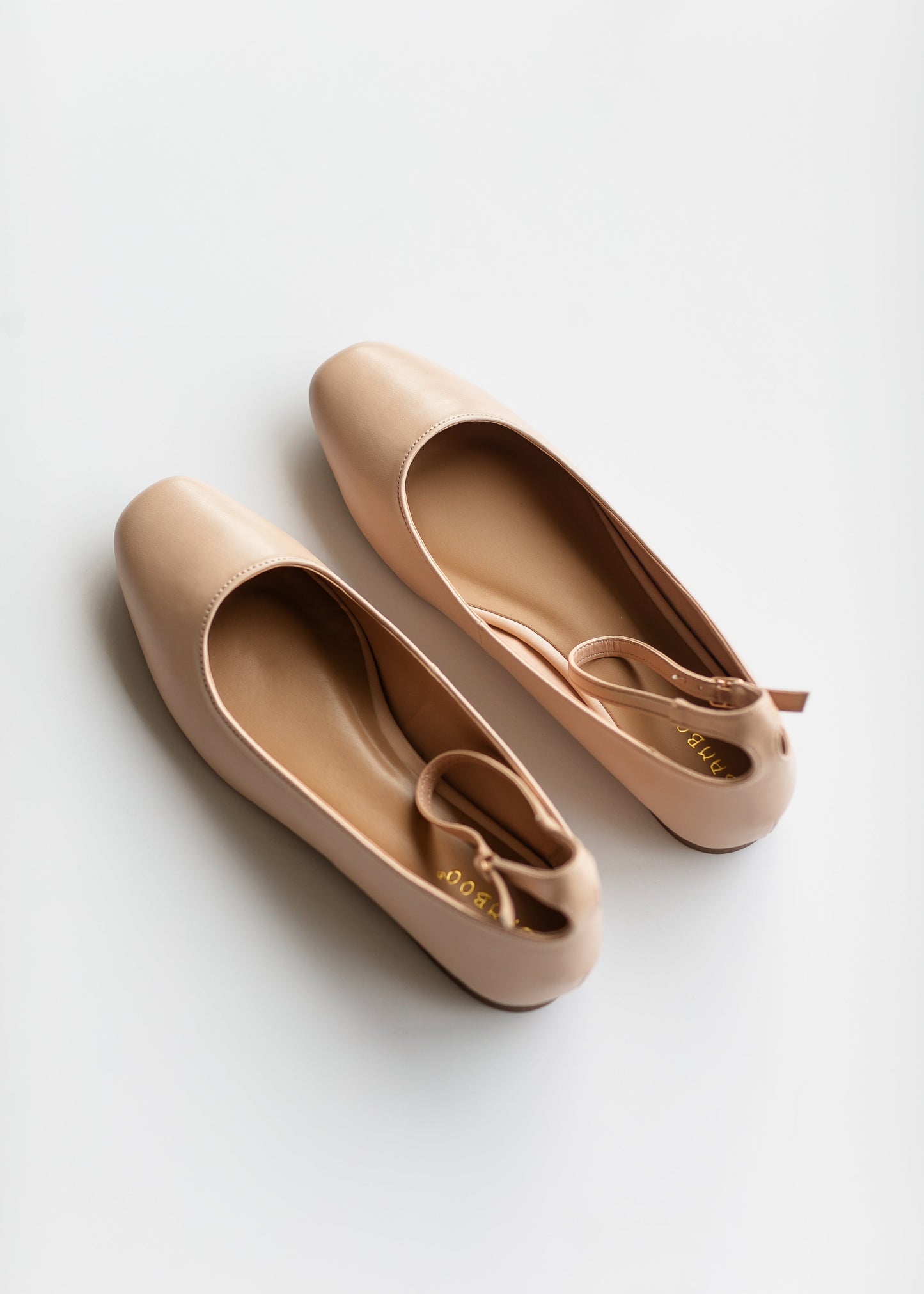 Ankle Strap Square Toe Ballet Flats Shoes