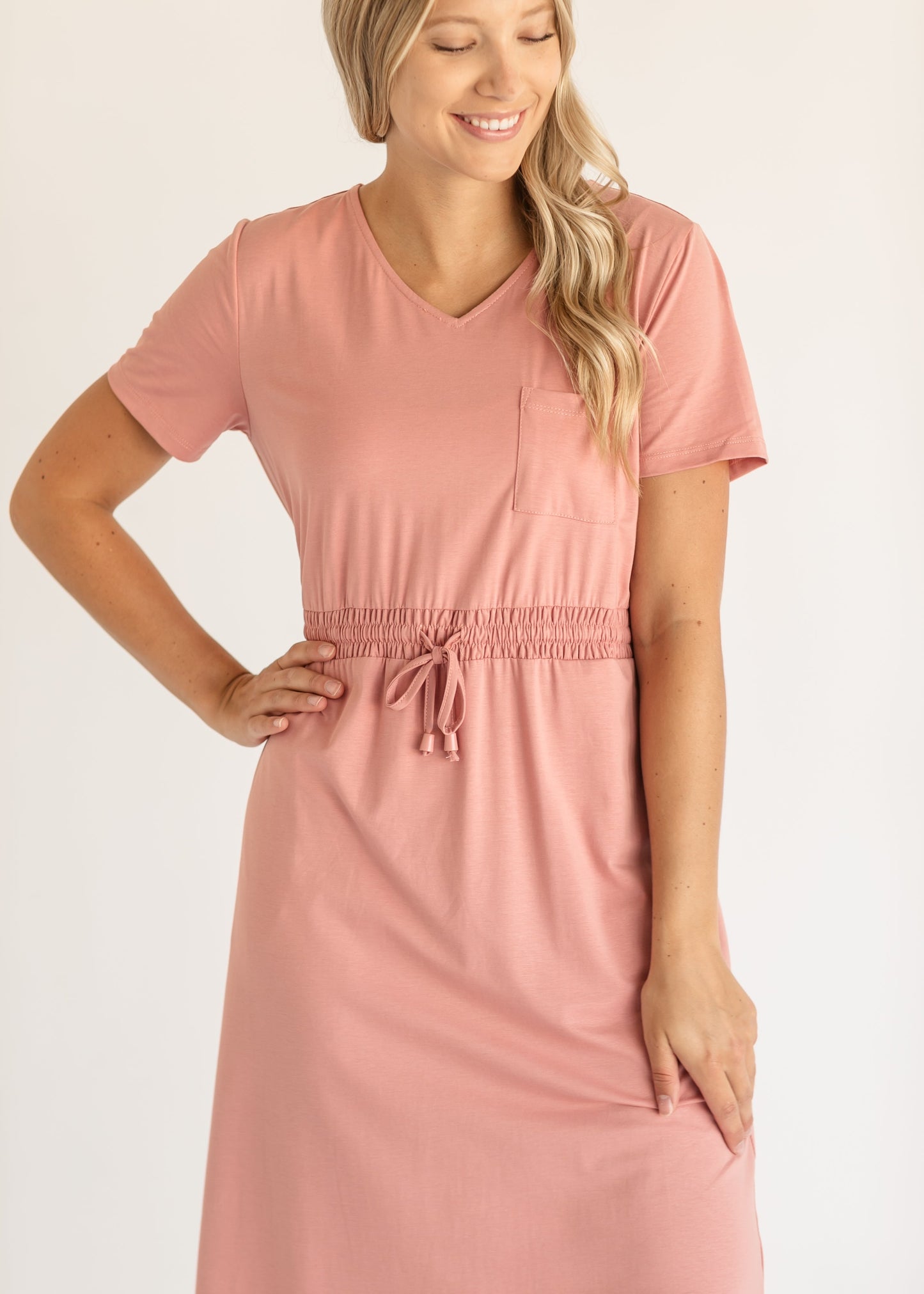 Ashley Short Sleeve Midi Dress IC Dresses