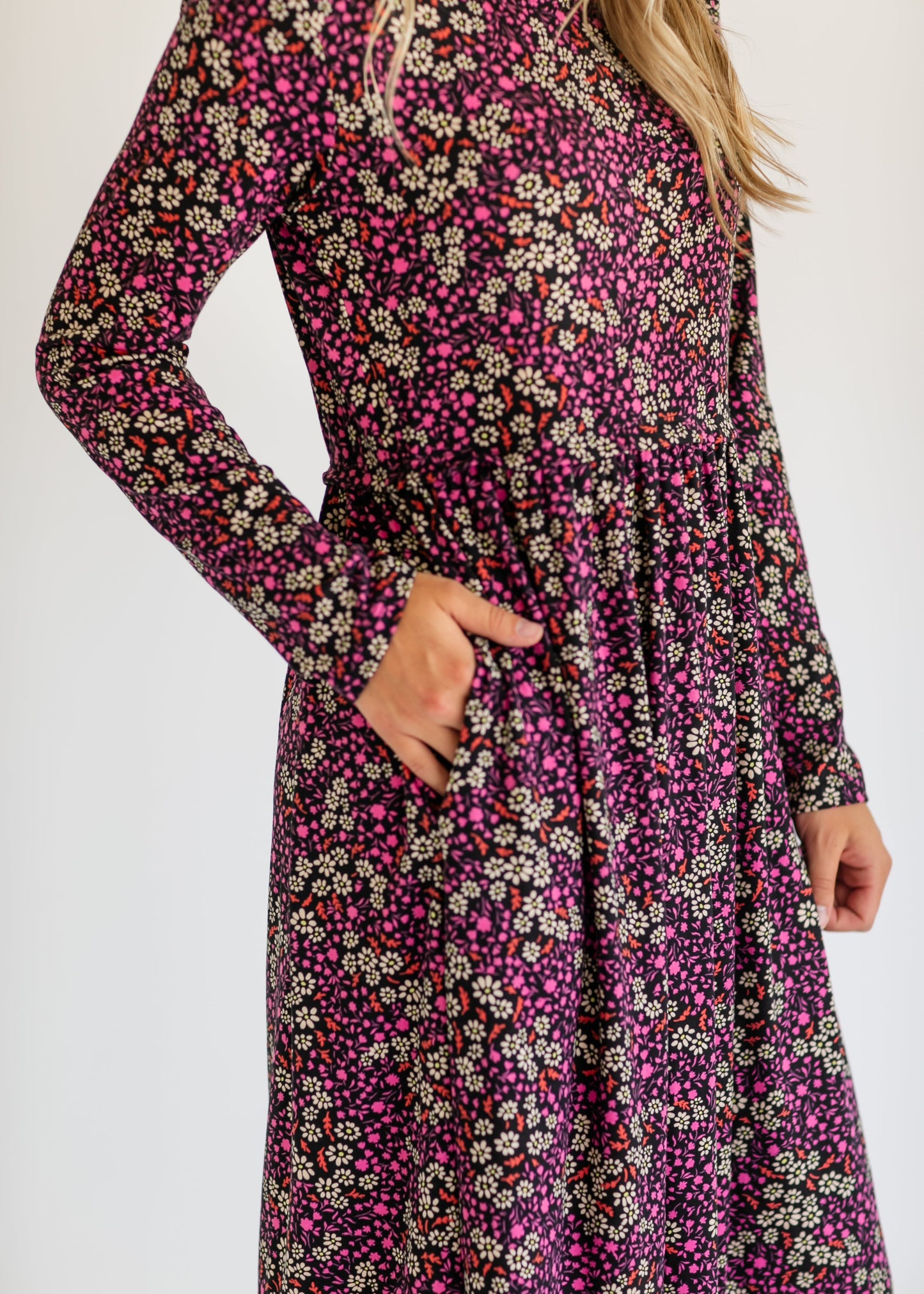 Bindi Long Sleeve Midi Dress IC Dresses