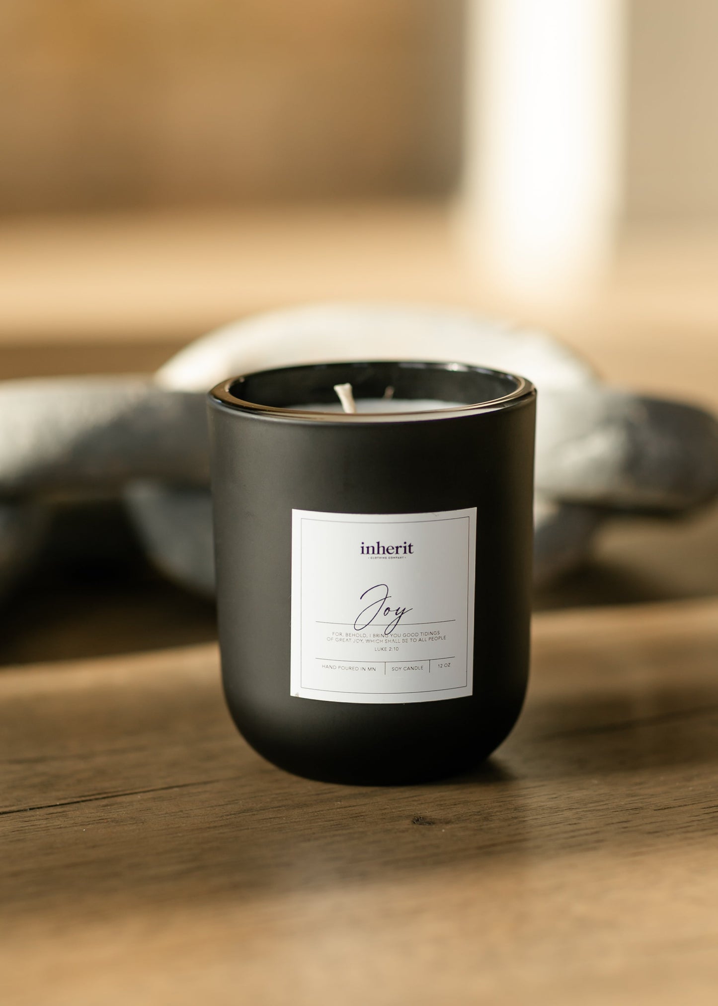 Black Glass Handpoured Soy Wax Candle Gifts