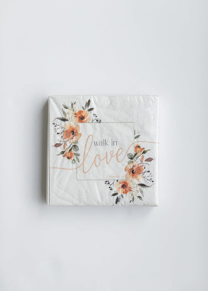 Blush Bouquet Scripture Paper Napkin Gifts