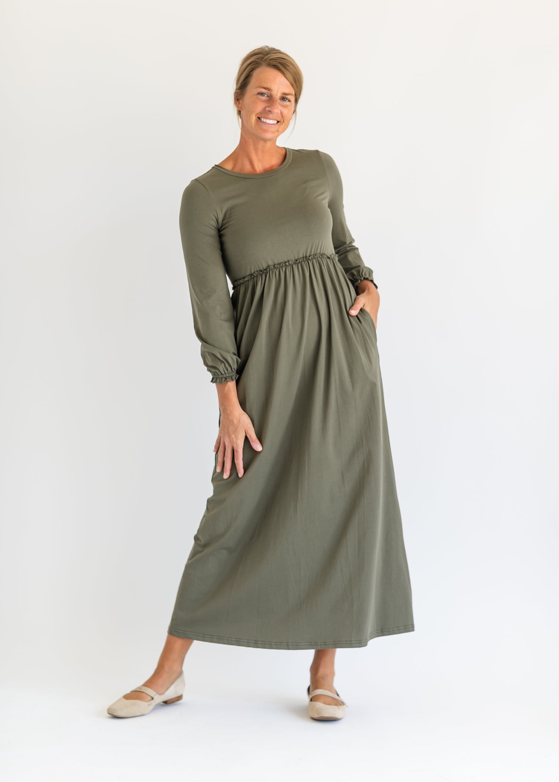 Brie Long Sleeve Maxi Dress IC Dresses