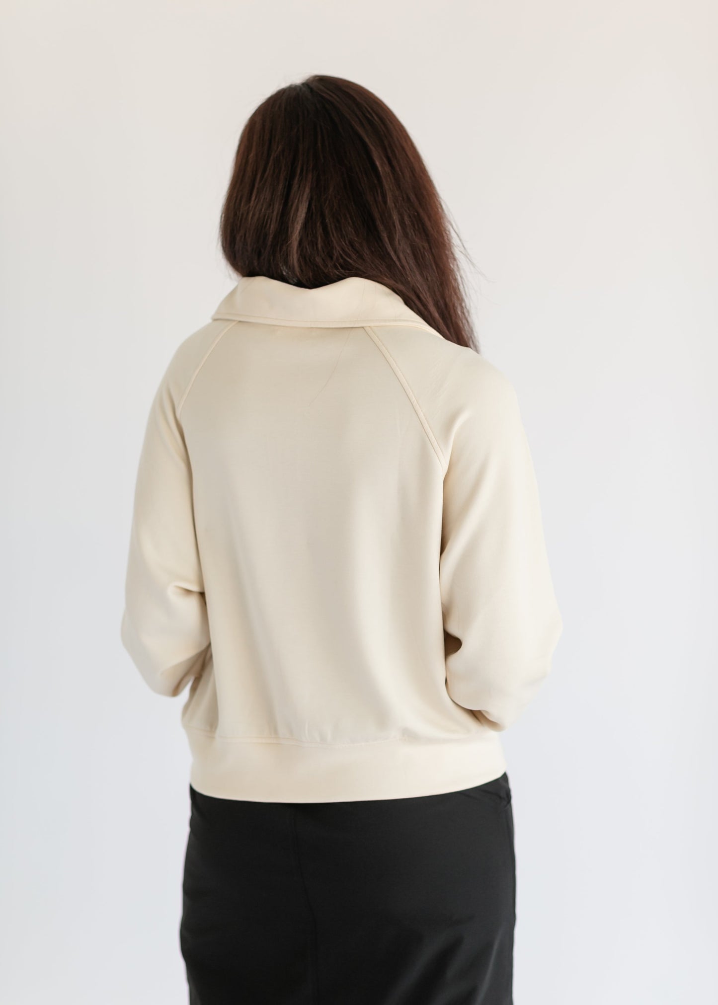 Carina Soft Quarter Zip Sweatshirt FF Tops