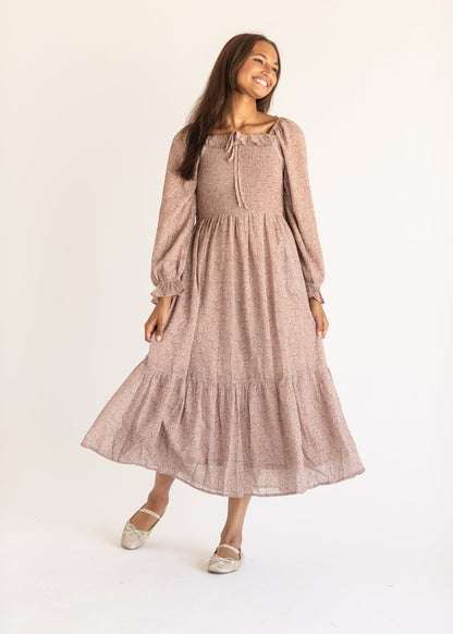 Cicely Smocked Tiered Maxi Dress IC Dresses