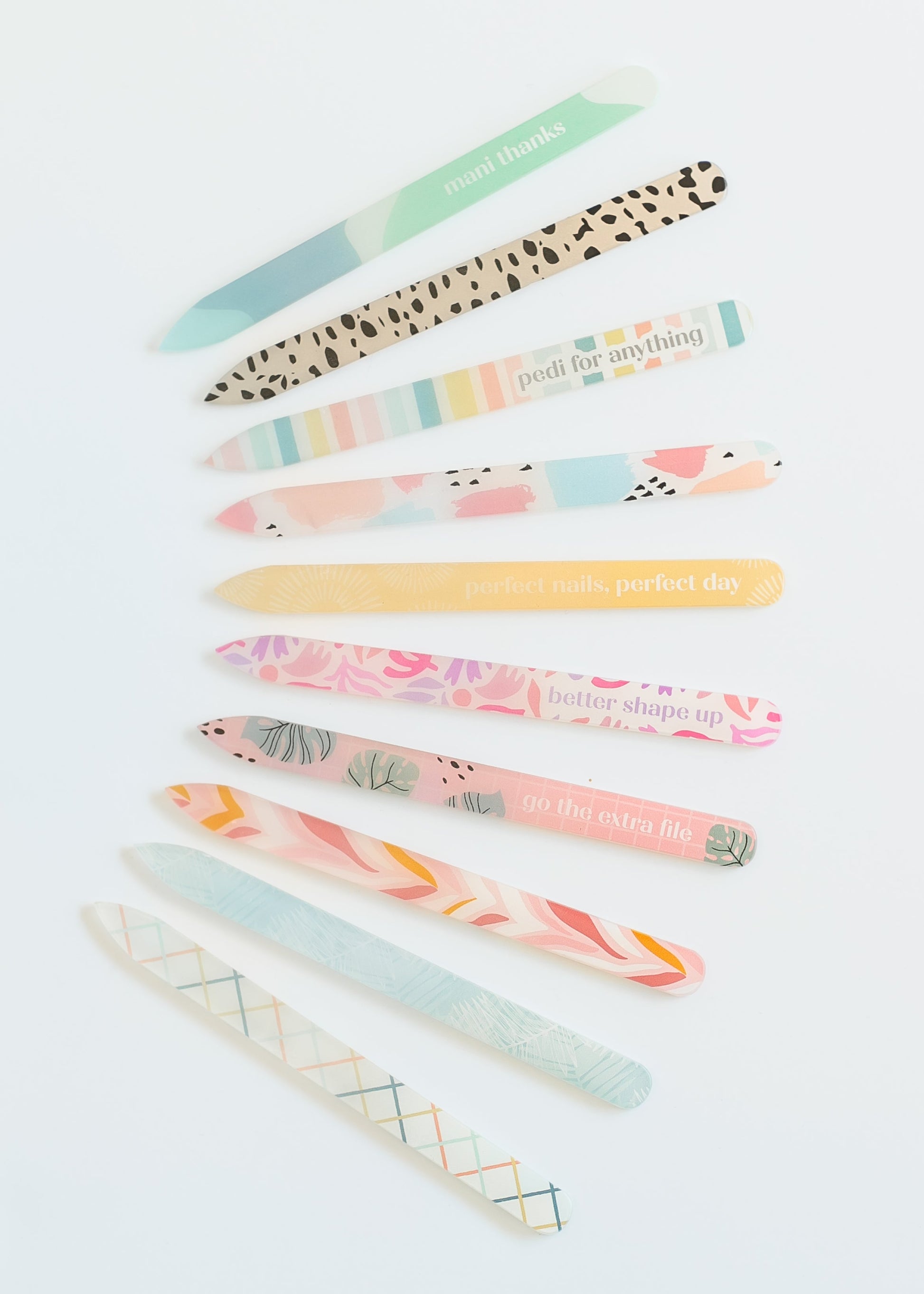 Colorful Glass Nail File Accessories