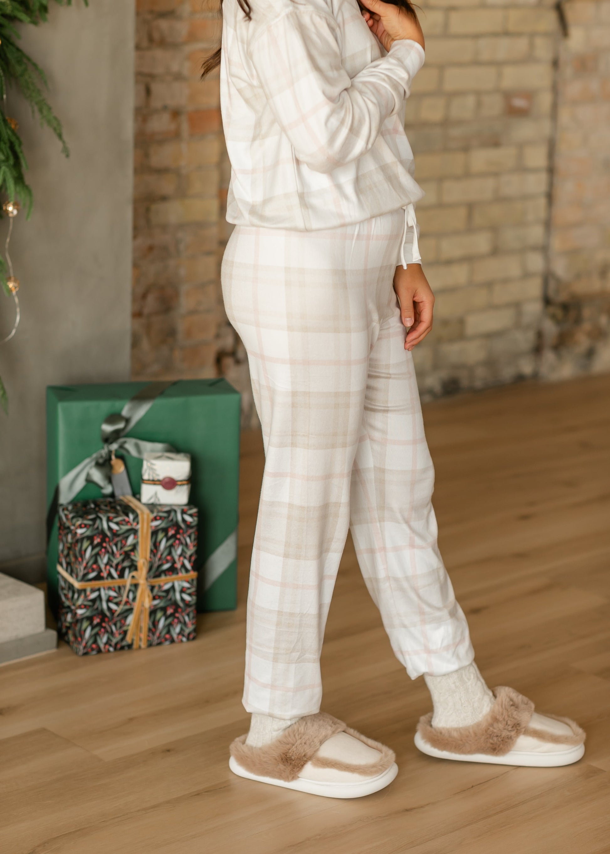 Cozy Plaid Lounge Pants FF Skirts