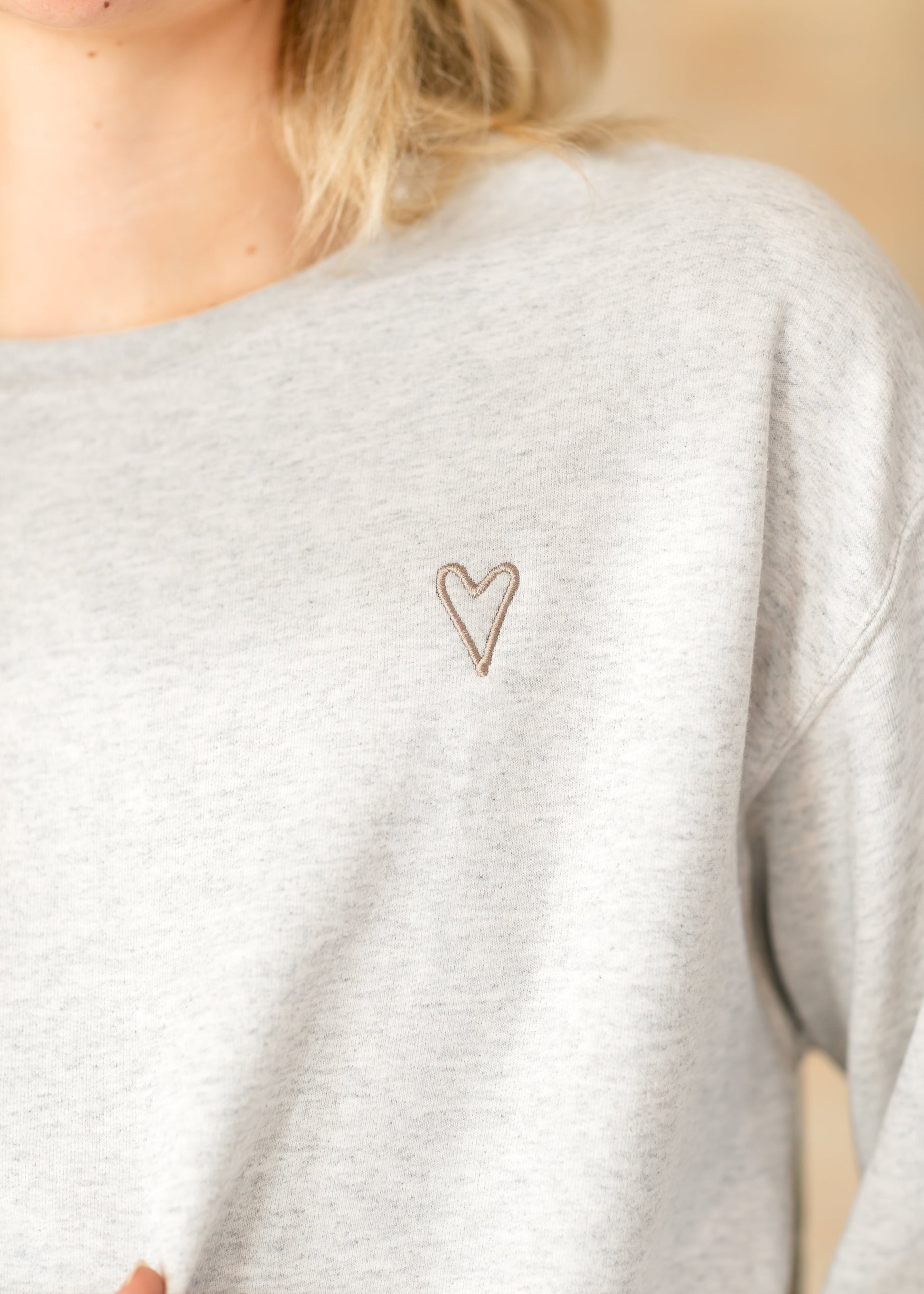 Created with a Purpose Embroidered Sweatshirt FF Tops