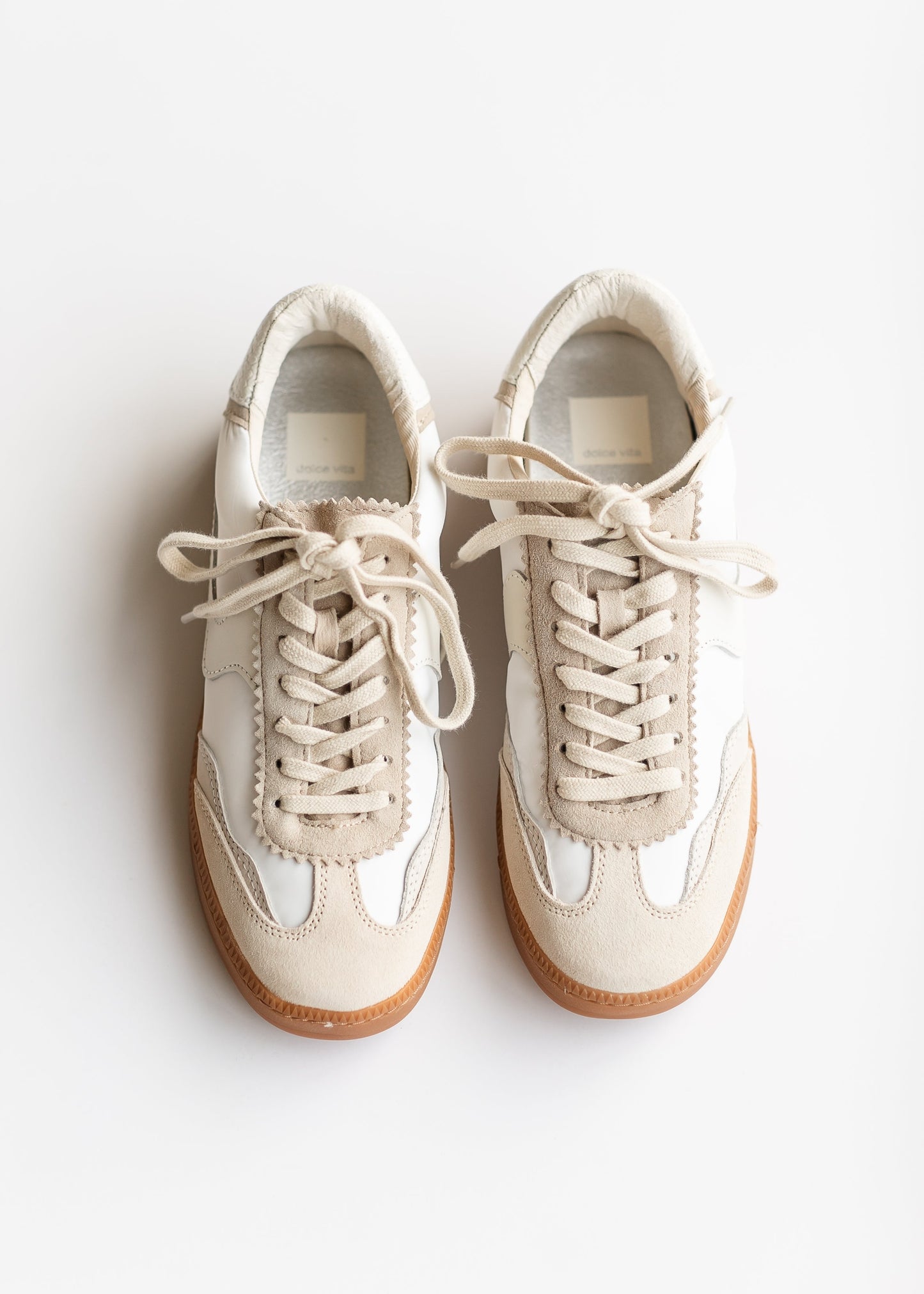 Dolce Vita Notice Ivory Multi Nylon Sneakers Shoes