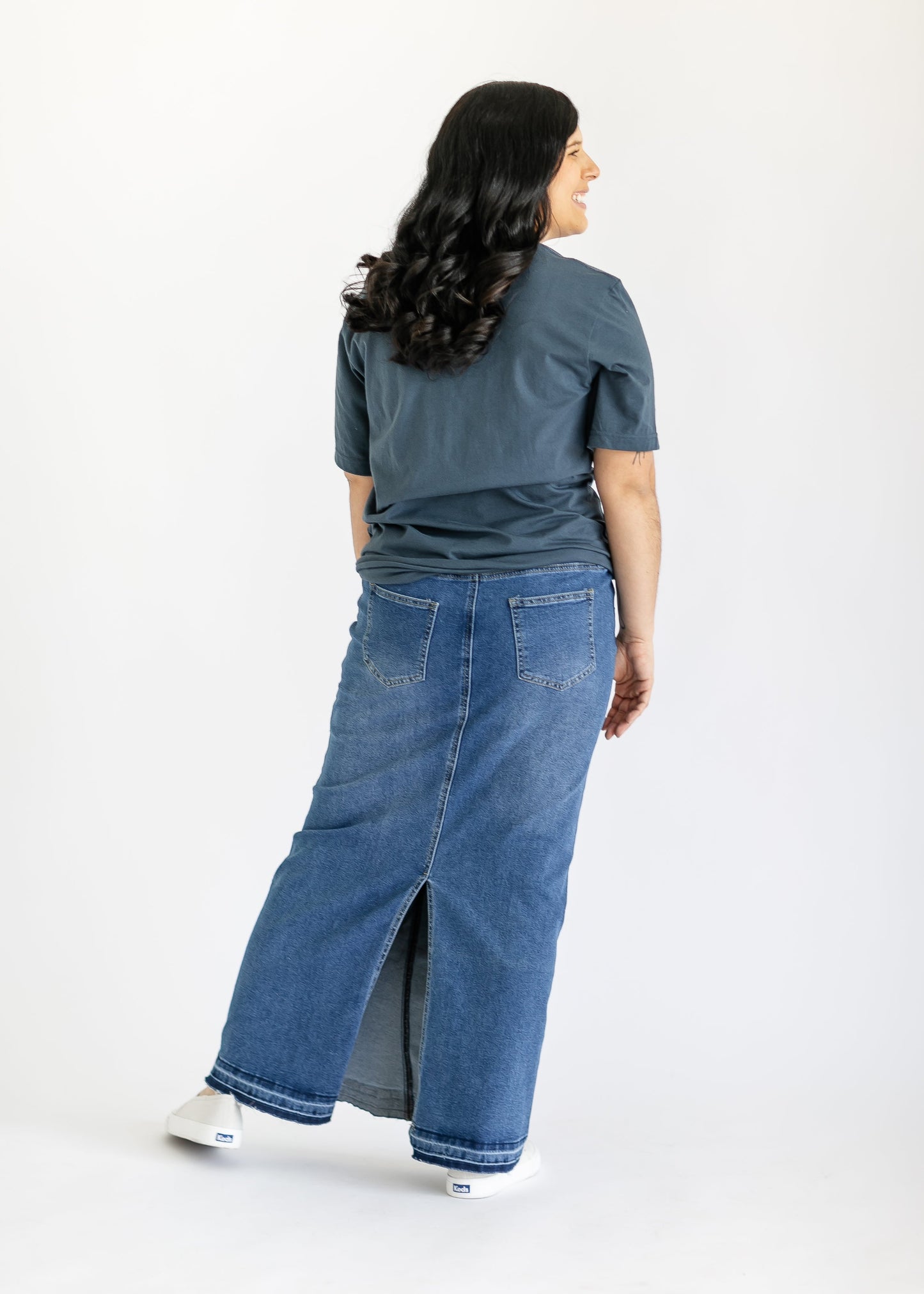 Elise Maternity Maxi Denim Skirt IC Skirts