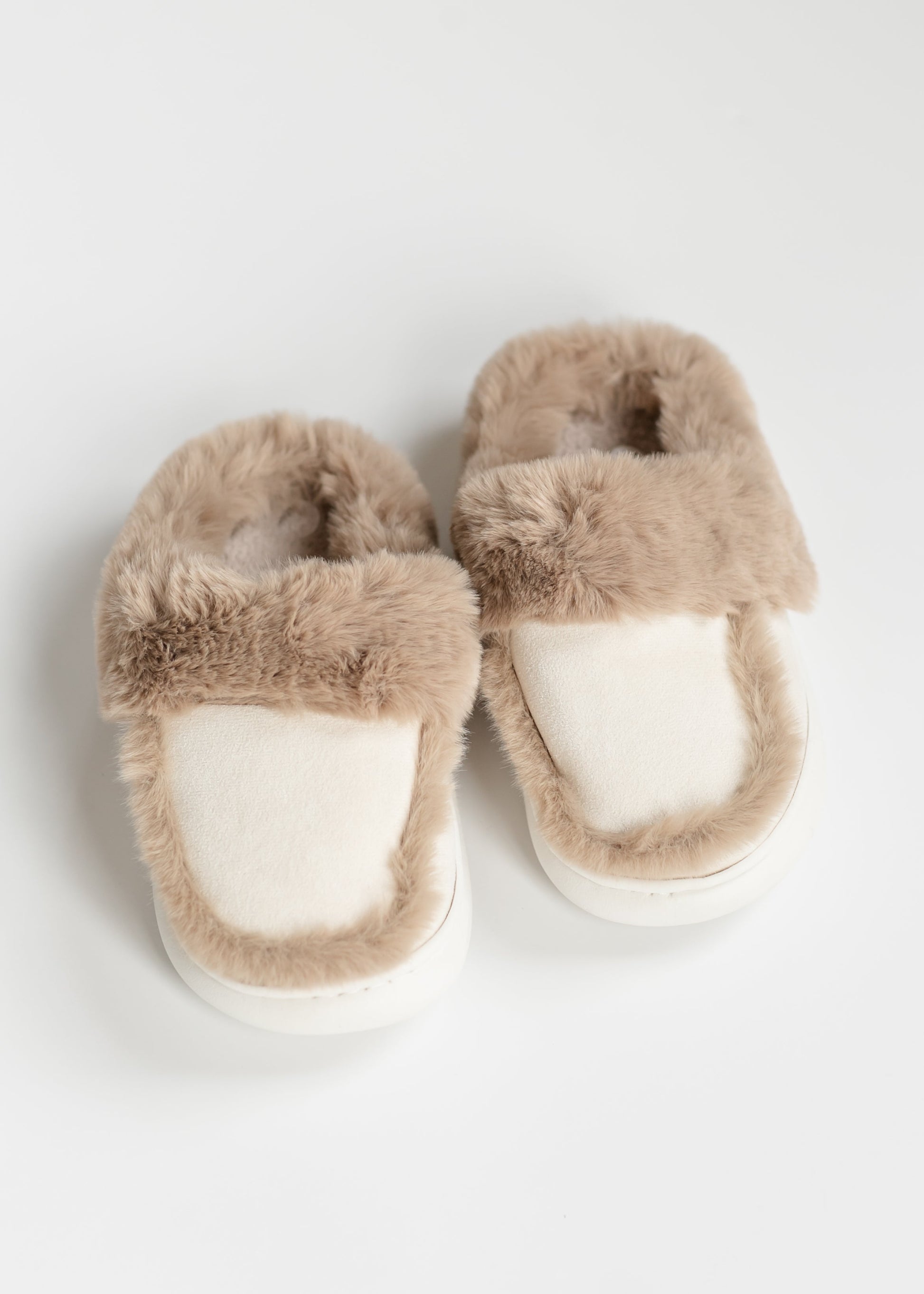 Faux Suede Fuzzy Slippers Shoes