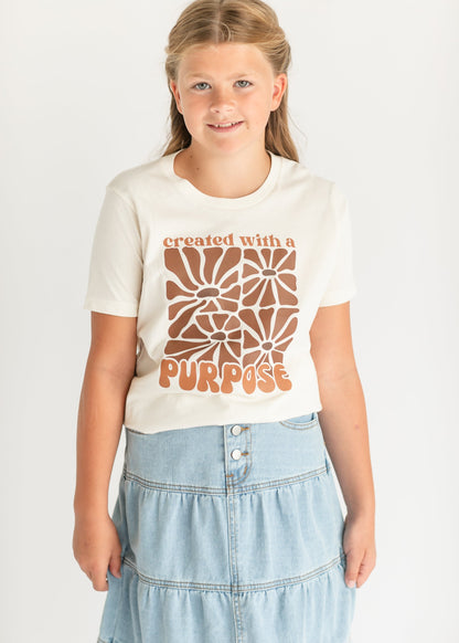 Girl's Created with a Purpose Graphic T-shirt FF Girls