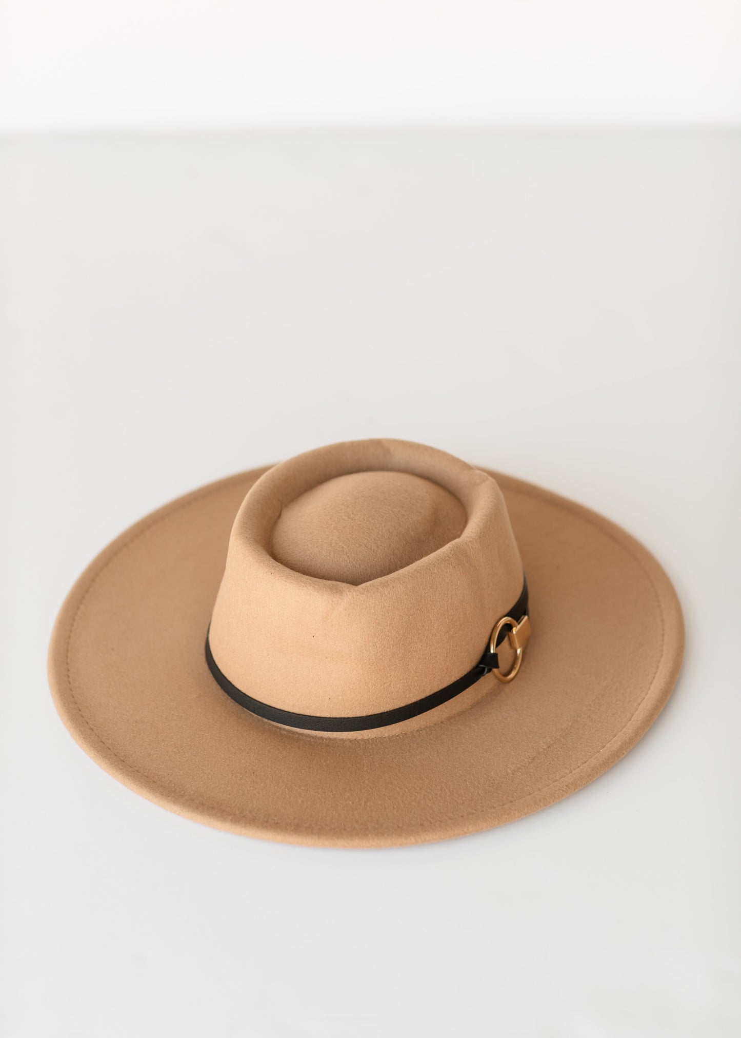 Gold Ring Buckle Wide Brim Bolero Hat Accessories