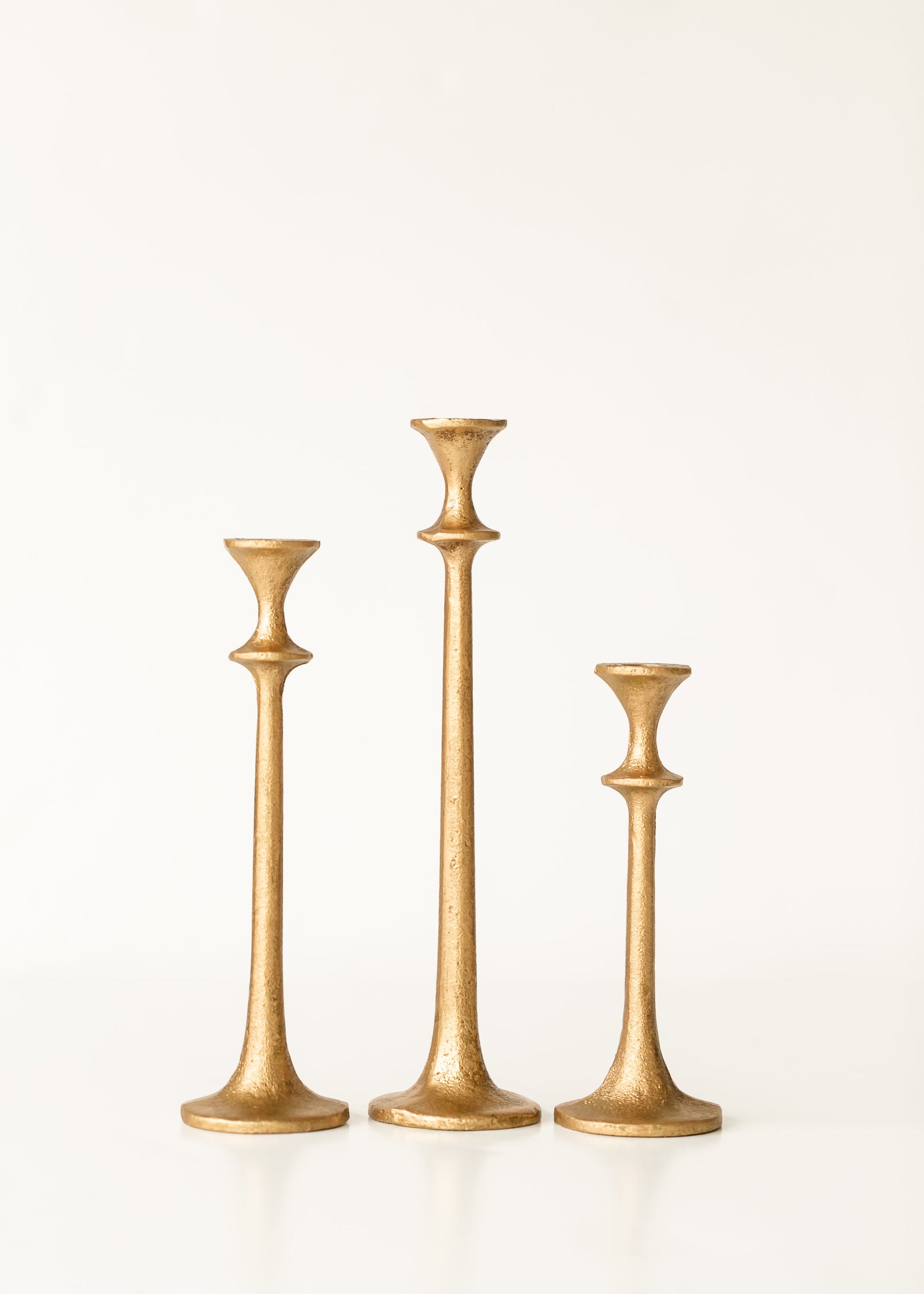 Hammered Gold Candlesticks FF Home + Lifestyle