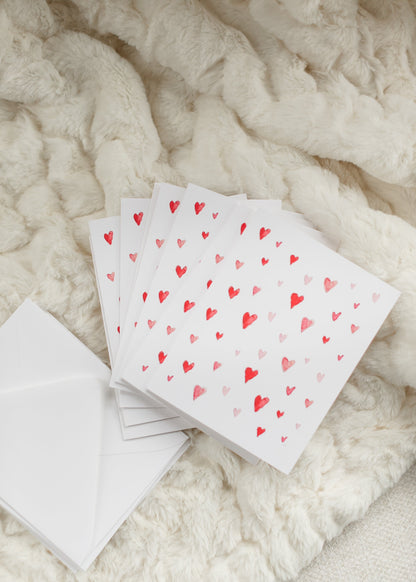 Heart Valentines Notecard Set Gifts