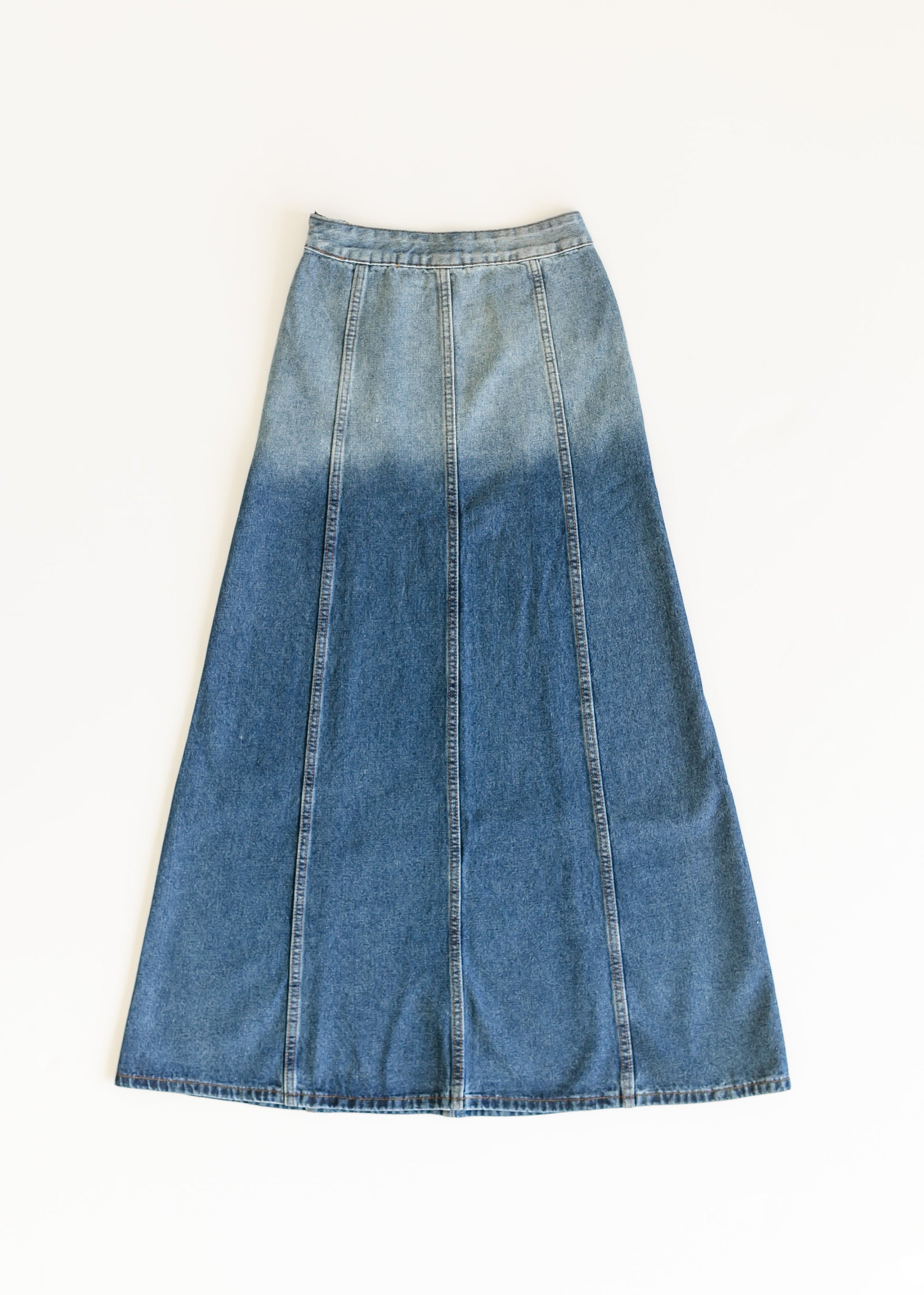 Holly Paneled Denim Maxi Skirt IC Skirts