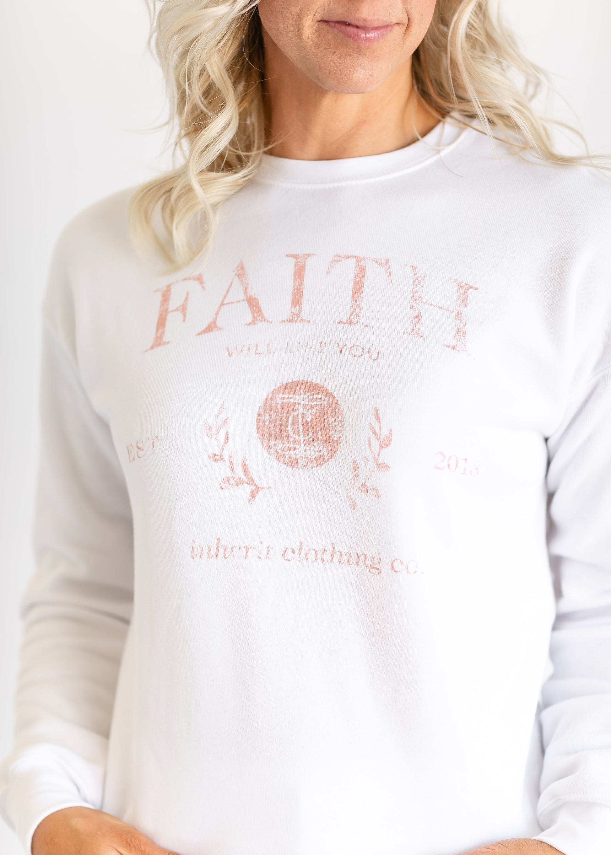 Inherit Faith Graphic Crewneck Sweatshirt IC Tops