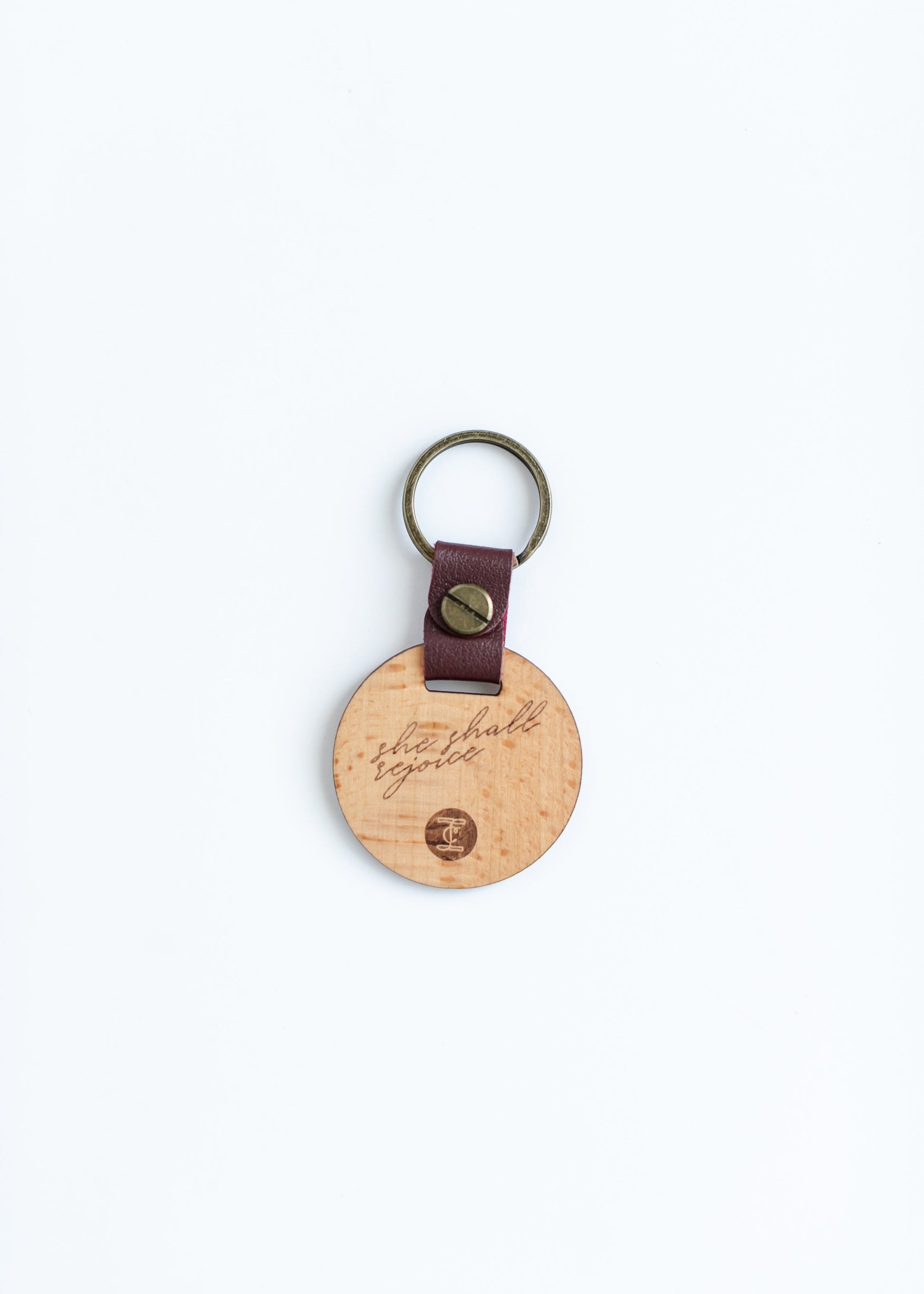 Inherit Rejoice Wood Key Chain Gifts