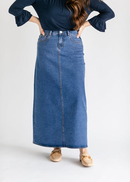 Joy A-Line Long Denim Skirt IC Skirts