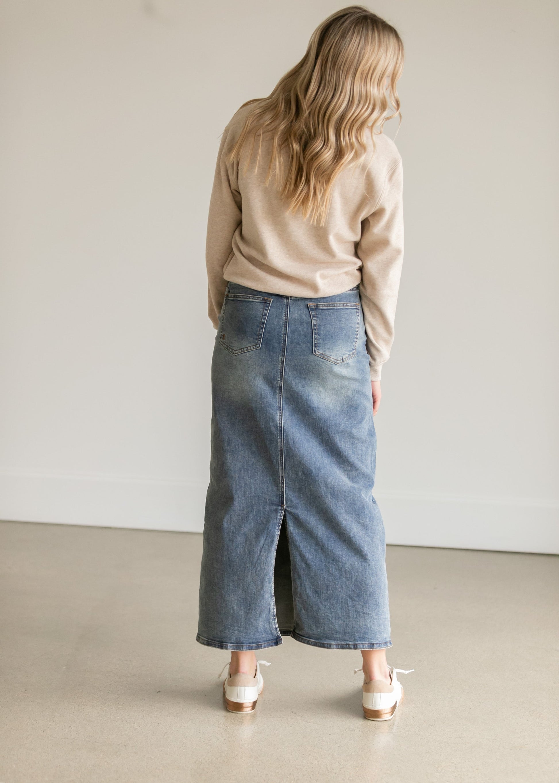 Kyra Long Denim Skirt IC Skirts