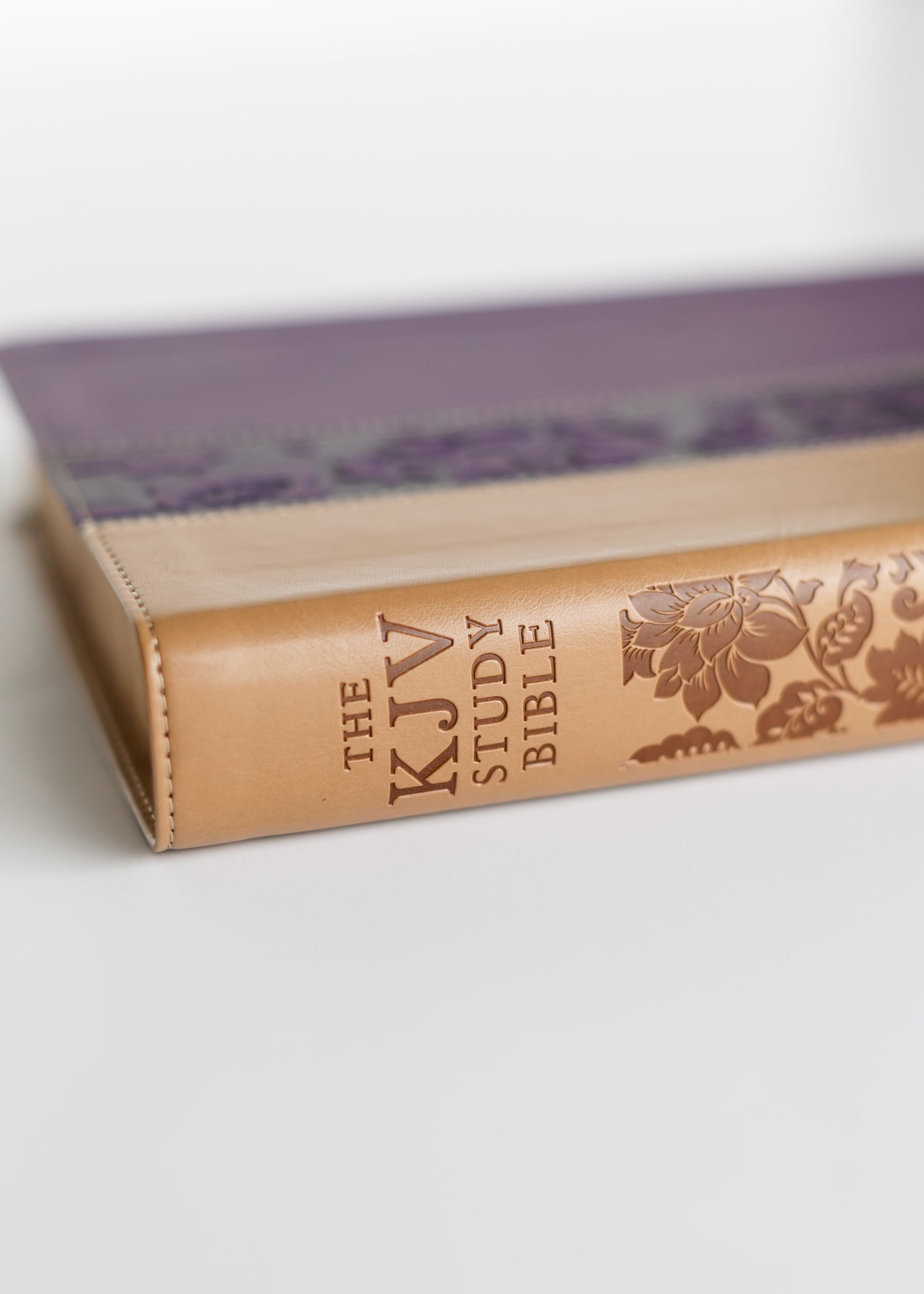 Large Print KJV Study Bible Violet Floral Gifts