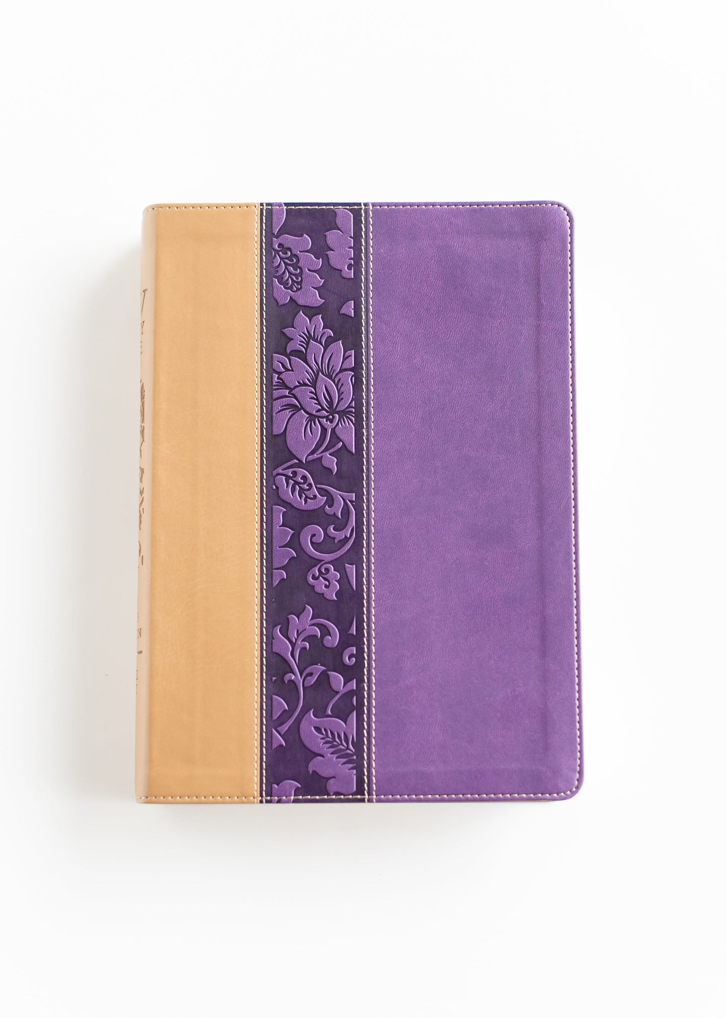 Large Print KJV Study Bible Violet Floral Gifts