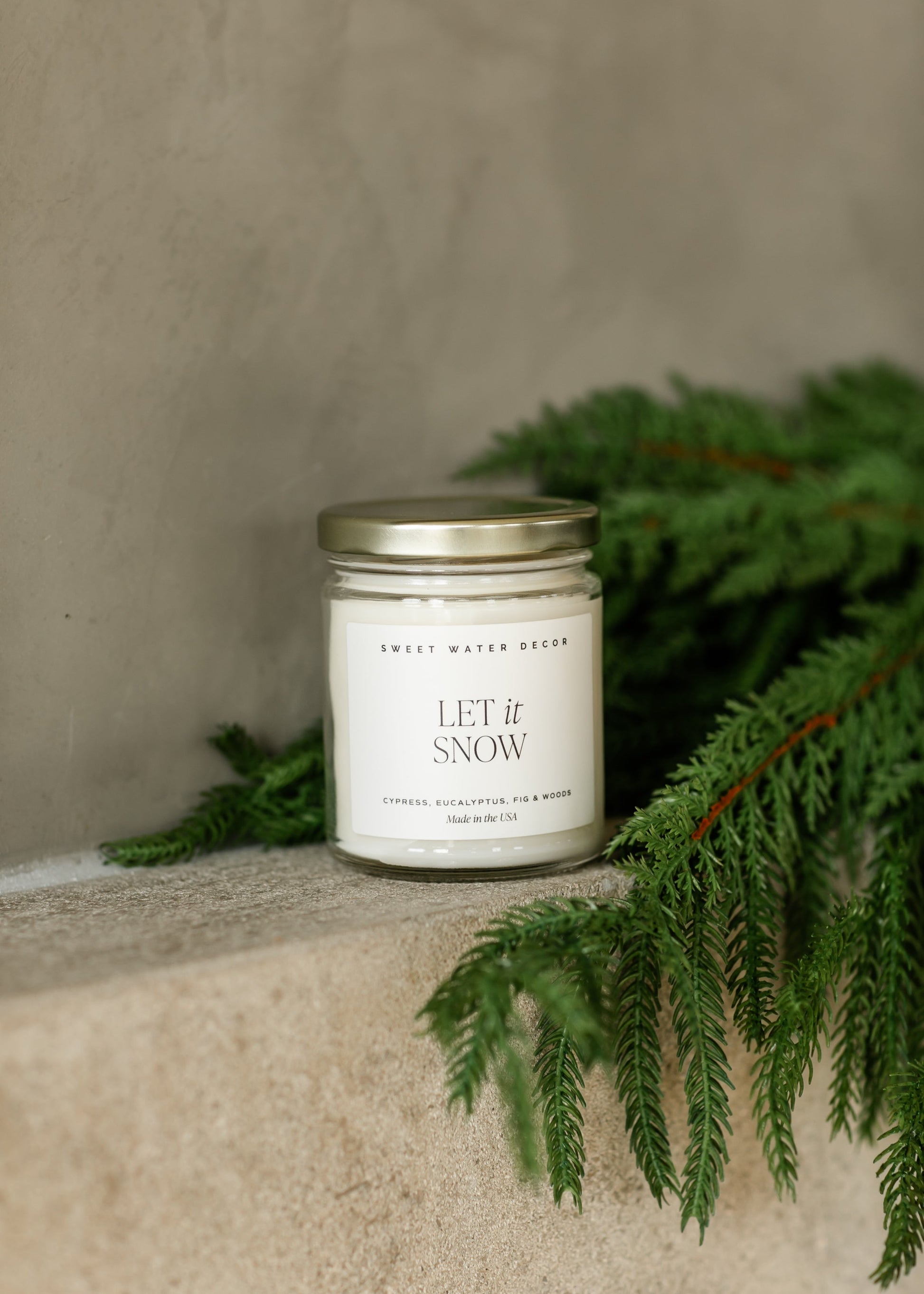 Let it Snow 9oz Soy Candle Gifts