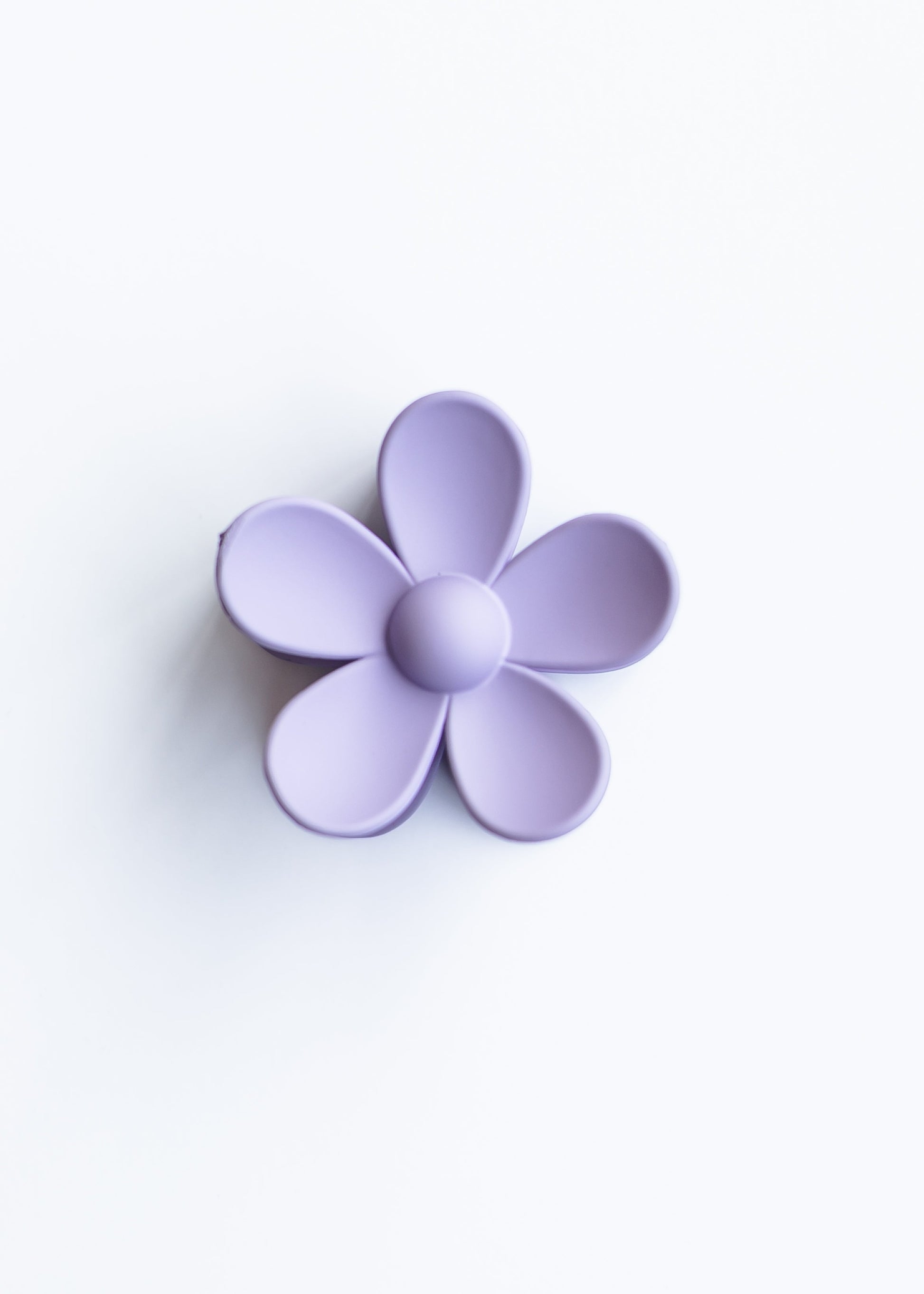 Matte Large Flower Claw Hair Clip Accessories Light Purple