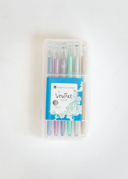 Metallic & Glitter Gel Pen Set - 12pc Gifts