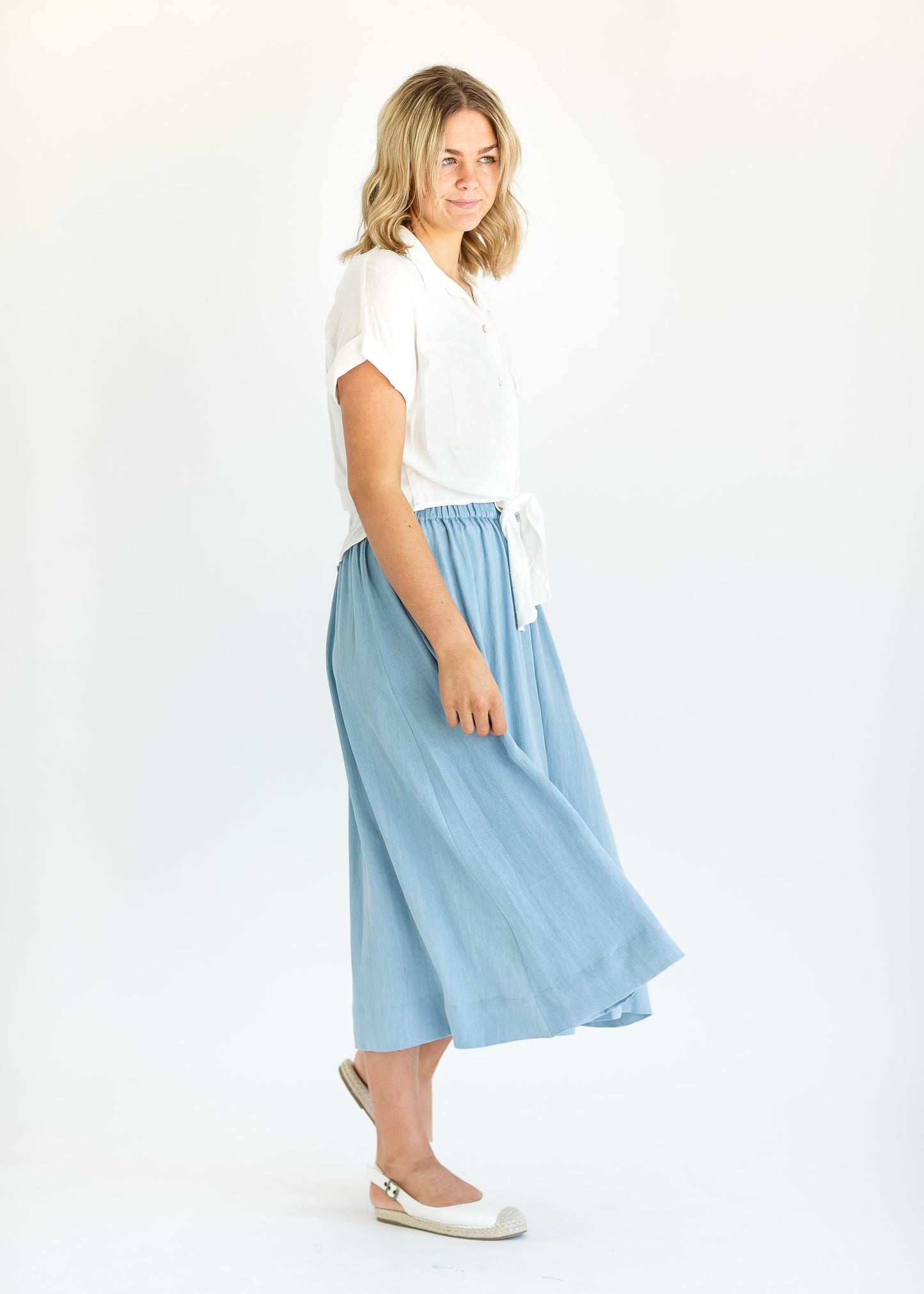 Nora Chambray Maxi Skirt IC Skirts