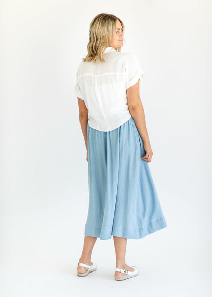 Nora Chambray Maxi Skirt IC Skirts