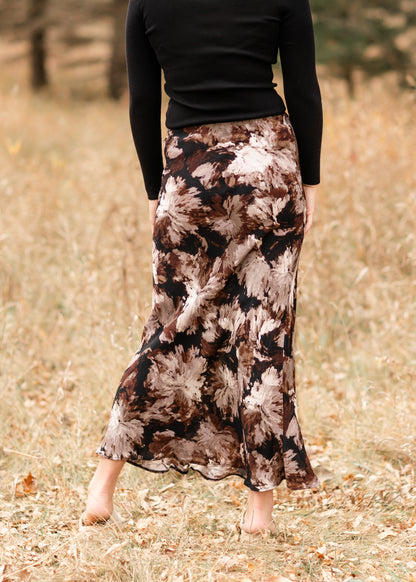 Paintbrush Floral Slip Skirt FF Skirts