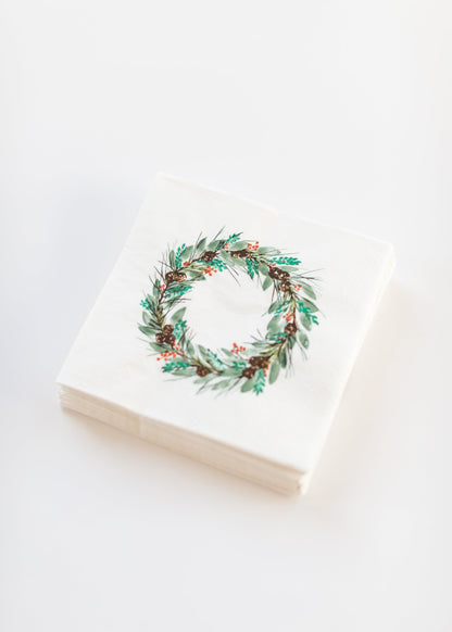 Paper Napkin Christmas Wreath FF Home + Lifestyle