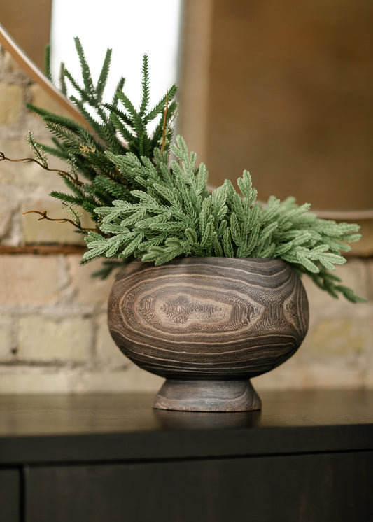 Paulownia Curved Wood Planter FF Home + Lifestyle