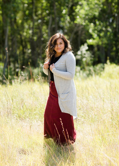 Pocket Front Ribbed Cardigan - FINAL SALE FF Layering Essentials