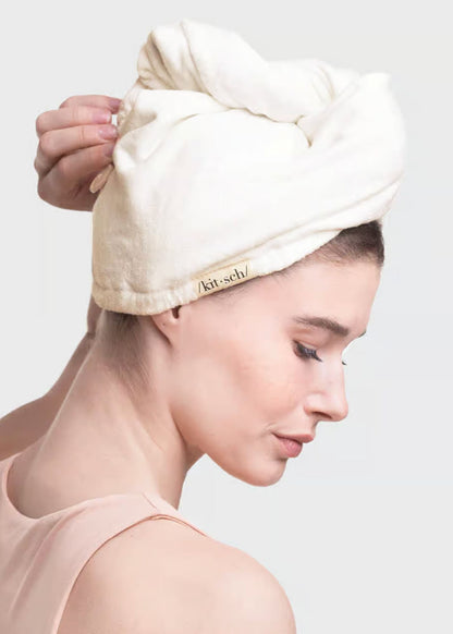 Quick Dry Hair Towel Accessories White