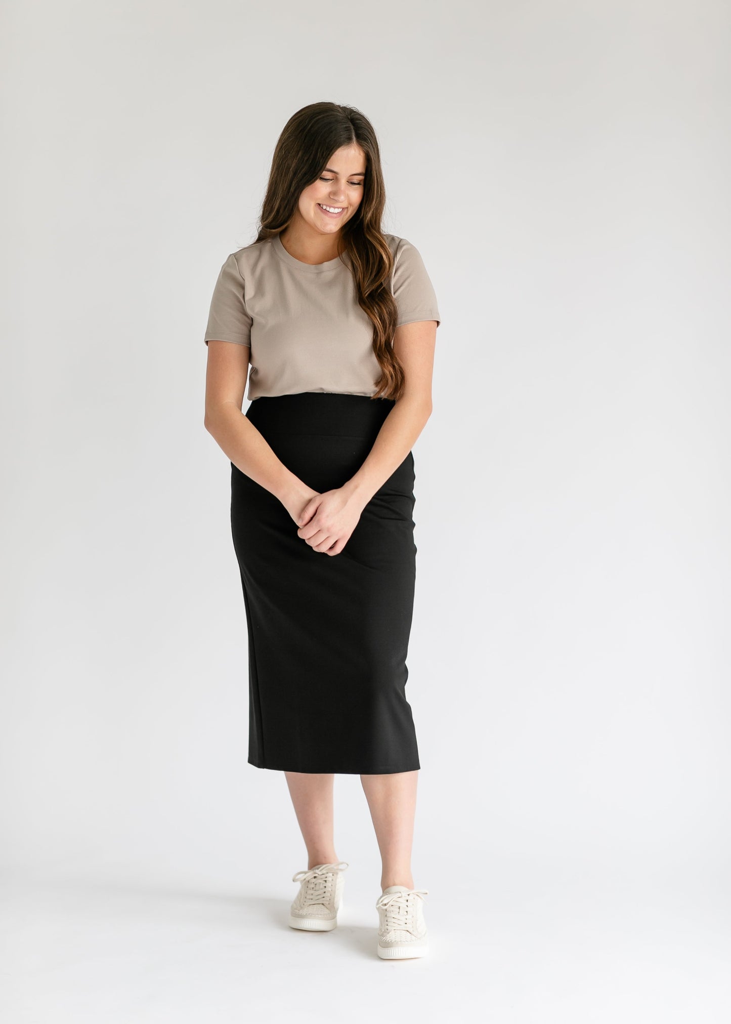 Quinn Midi Skirt 31 Inch IC Skirts Black / XS