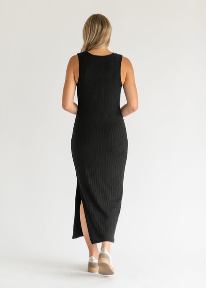 Raewyn Ribbed Knit Maxi Dress FF Dresses