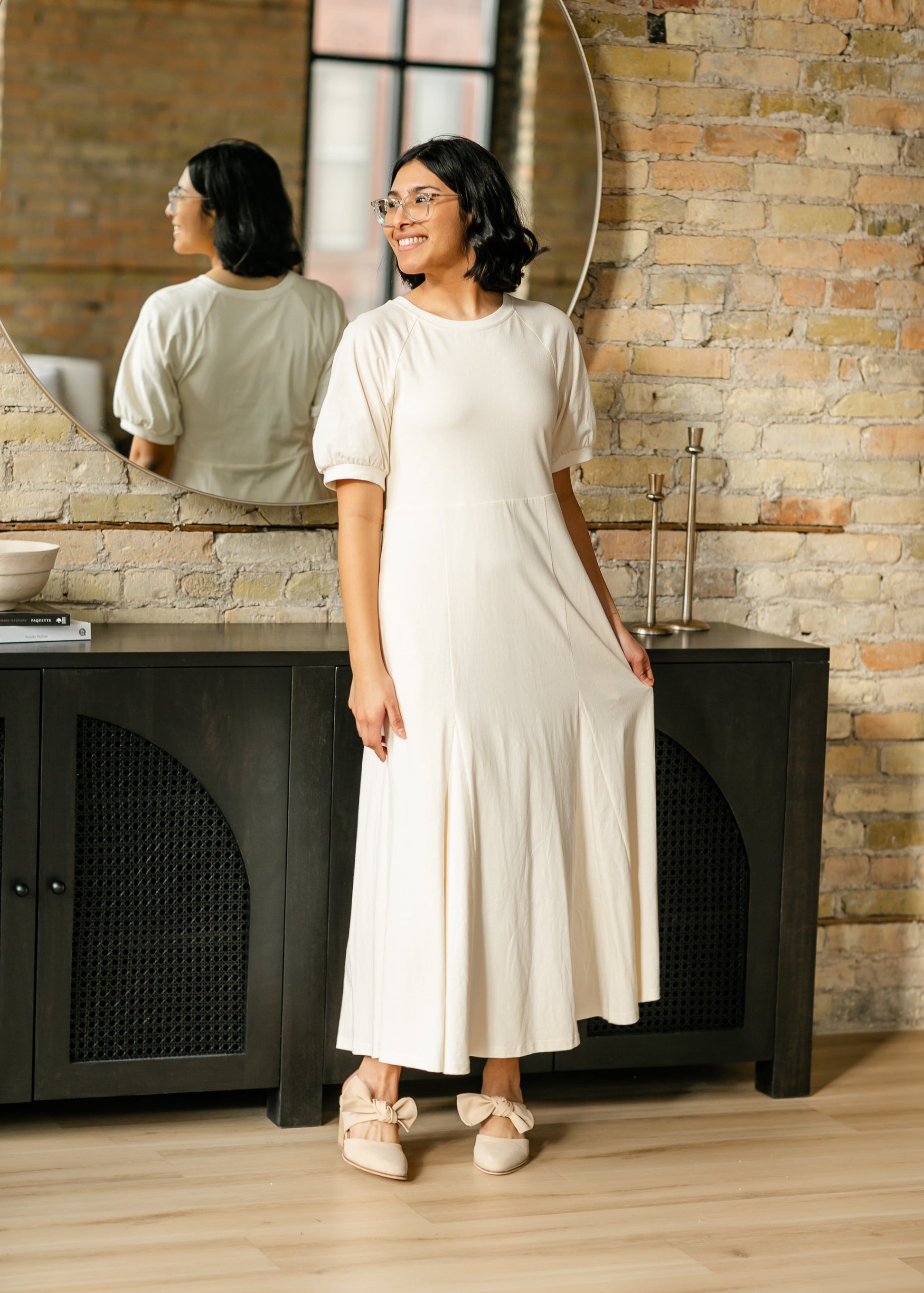 Relaxed A-line Knit Maxi Dress FF Dresses