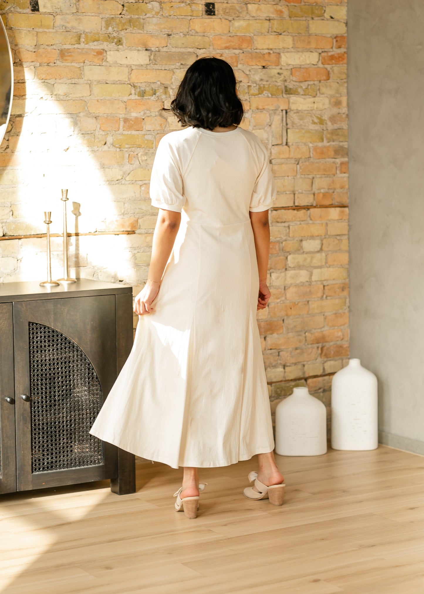 Relaxed A-line Knit Maxi Dress FF Dresses