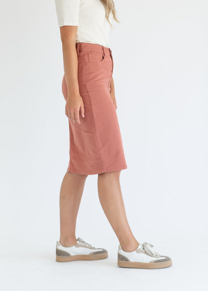 Remi Sunbaked Sienna Denim Midi Skirt IC Skirts