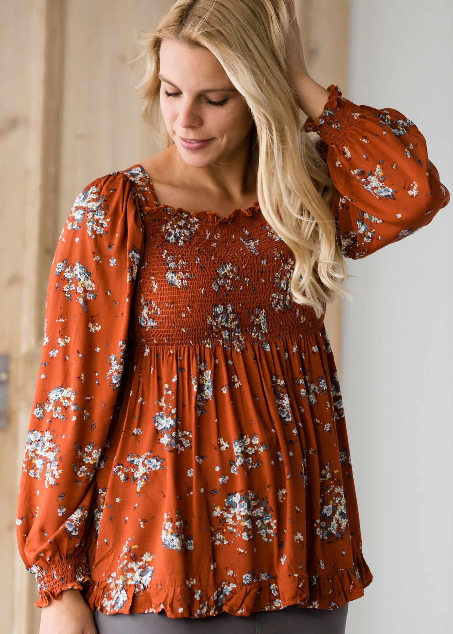 Rusty Ruffle Bottom Tunic - FINAL SALE Tops