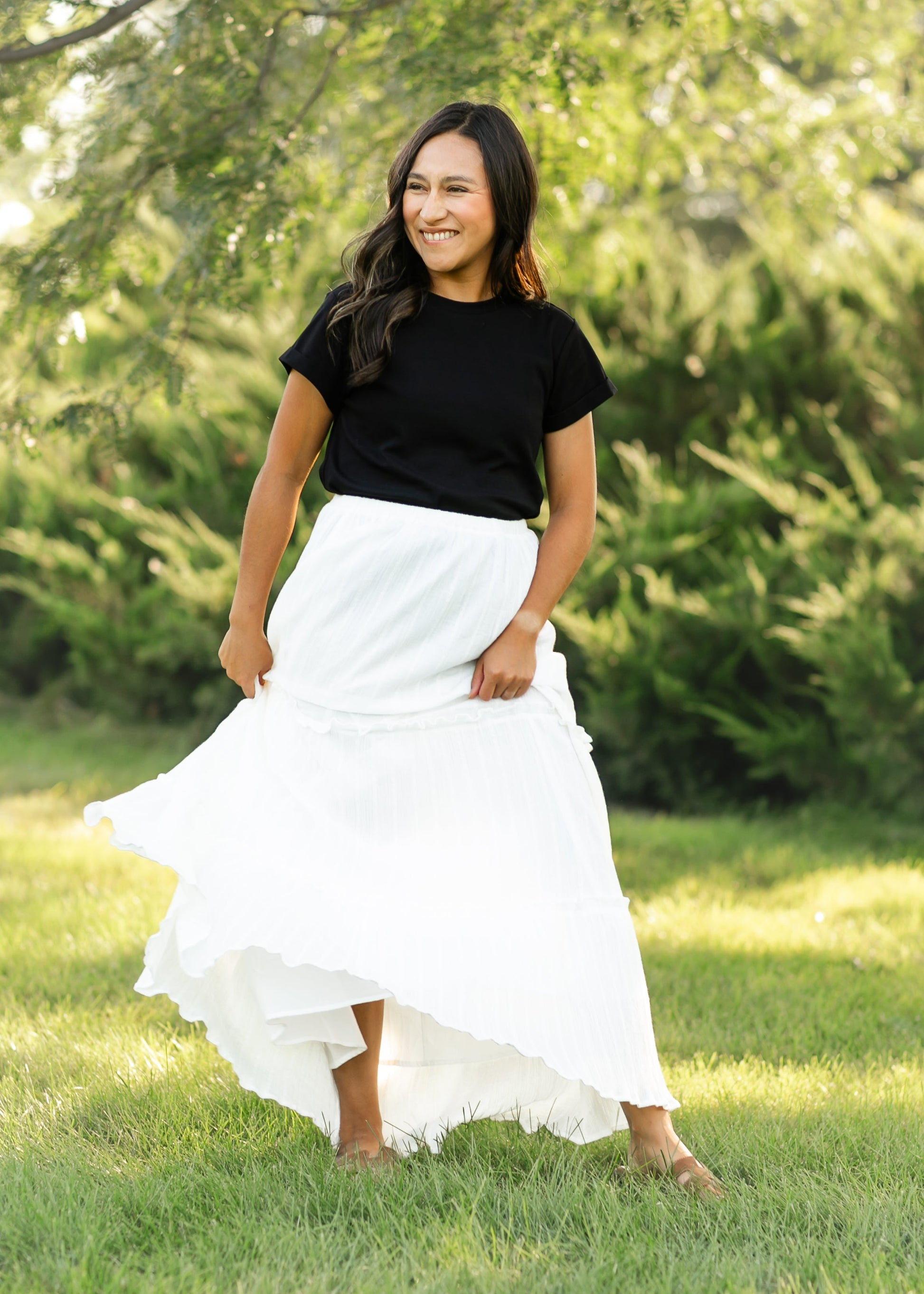 Serena Cotton Gauze Maxi Skirt IC Skirts