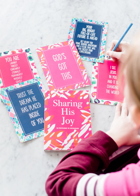 Sharing His Joy Postcard Book - FINAL SALE Home & Lifestyle