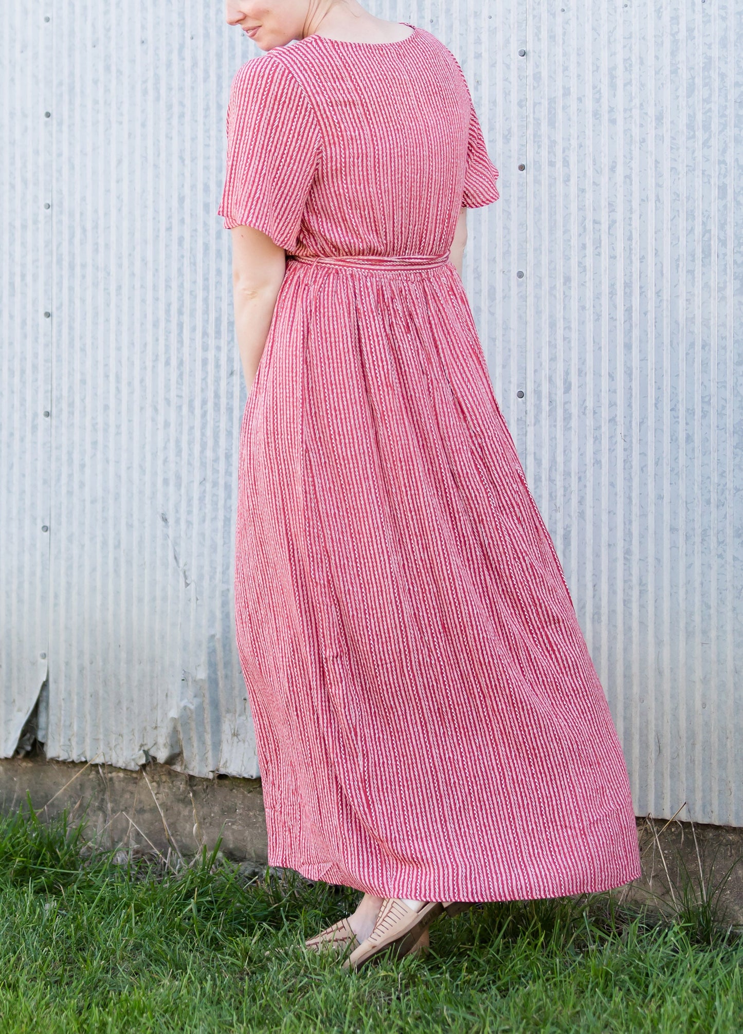 Short Sleeve Wrap Maxi Dress - FINAL SALE Dresses