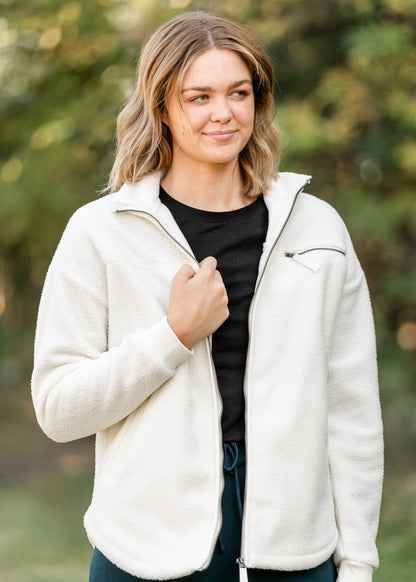 Skye Fleece Zip Up Jacket FF Tops